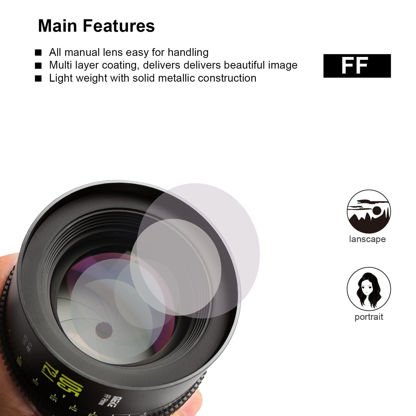 Meike Cinema Full Frame Cinema Prime 105mm T2.1 Lens (Sony E Mount)