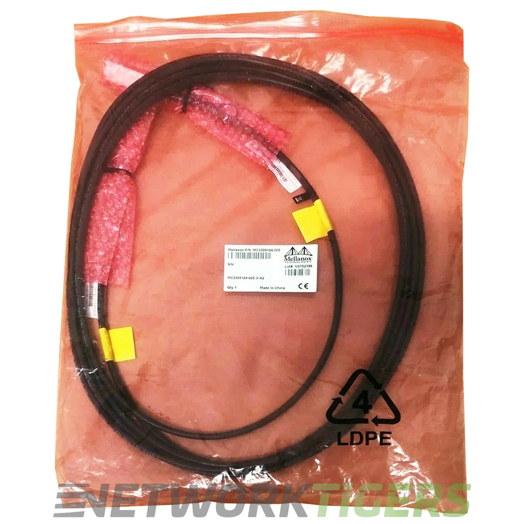 NEW Mellanox MC3309124-005 5m 10GB SFP+ Direct Attach Copper Cable