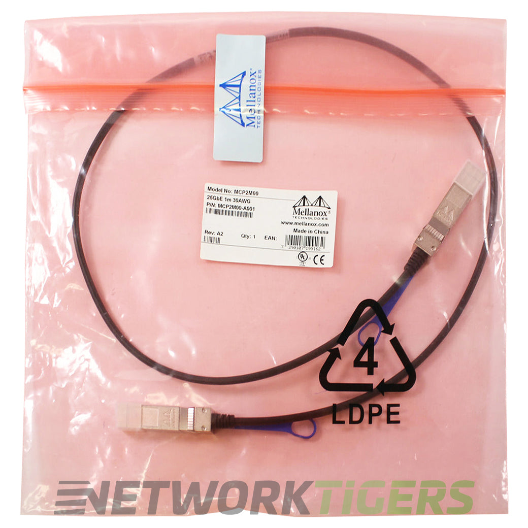 NEW Mellanox MCP2M00-A001 1m 25GB SFP28 Direct Attach Copper Cable