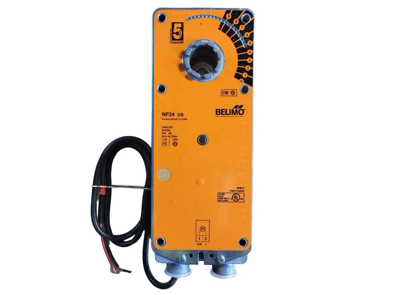 NF24 US | Belimo Spring Return Damper Actuator 60 In Lb 24VAC On Off