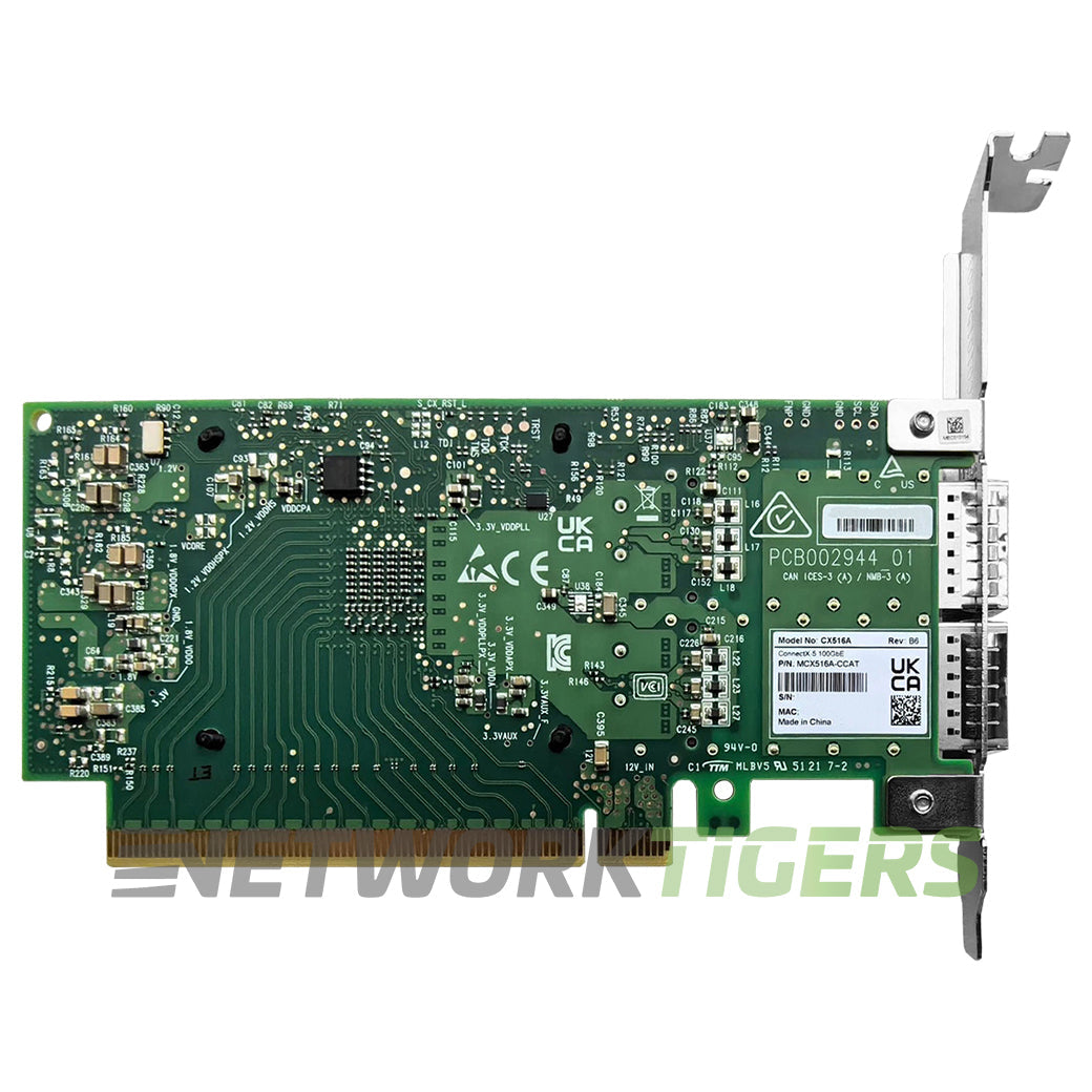 nVidia Mellanox MCX516A-CCAT ConnectX-5 2x 100GB QSFP28 PCIe 3.0 x 16 NIC