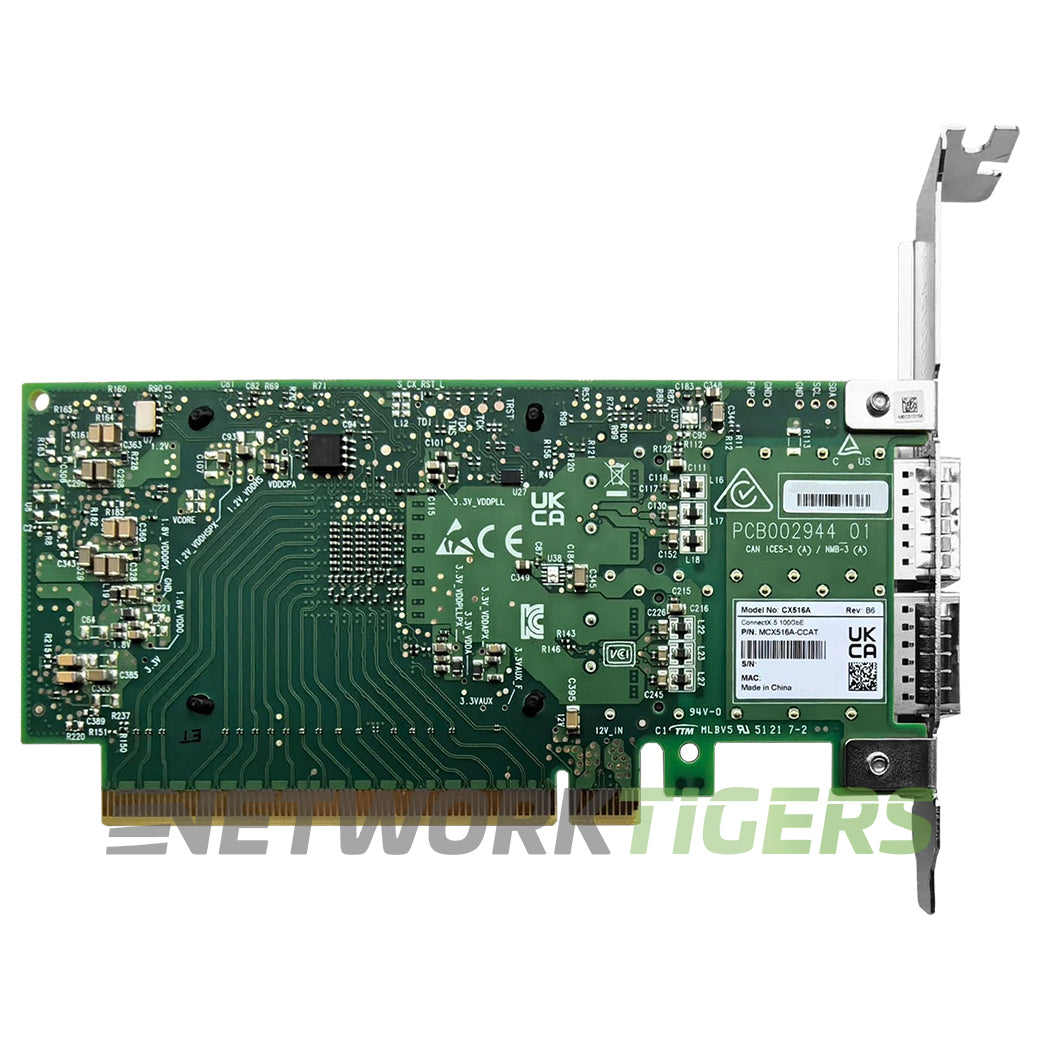NEW nVidia Mellanox MCX516A-CCAT ConnectX-5 2x 100GB QSFP28 PCIe 3.0 x 16 NIC
