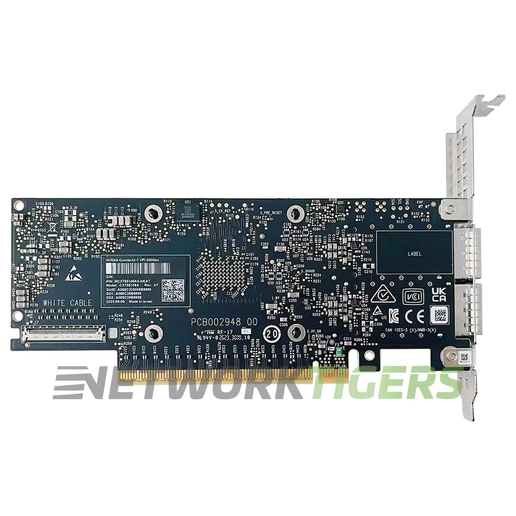 nVidia MCX755106AS-HEAT 900-9X7AH-0078-DTZ 2x 200GB QSFP112 PCIe Gen 5.0 x16 NIC