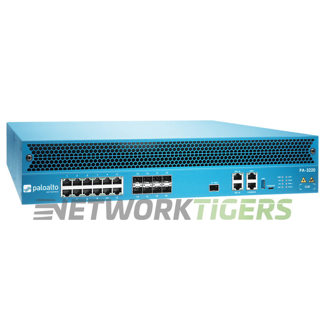 Palo Alto PA-3220 5.0 Gbps 12x 1GB 1x 1GB SFP 4x 10GB SFP+ Firewall