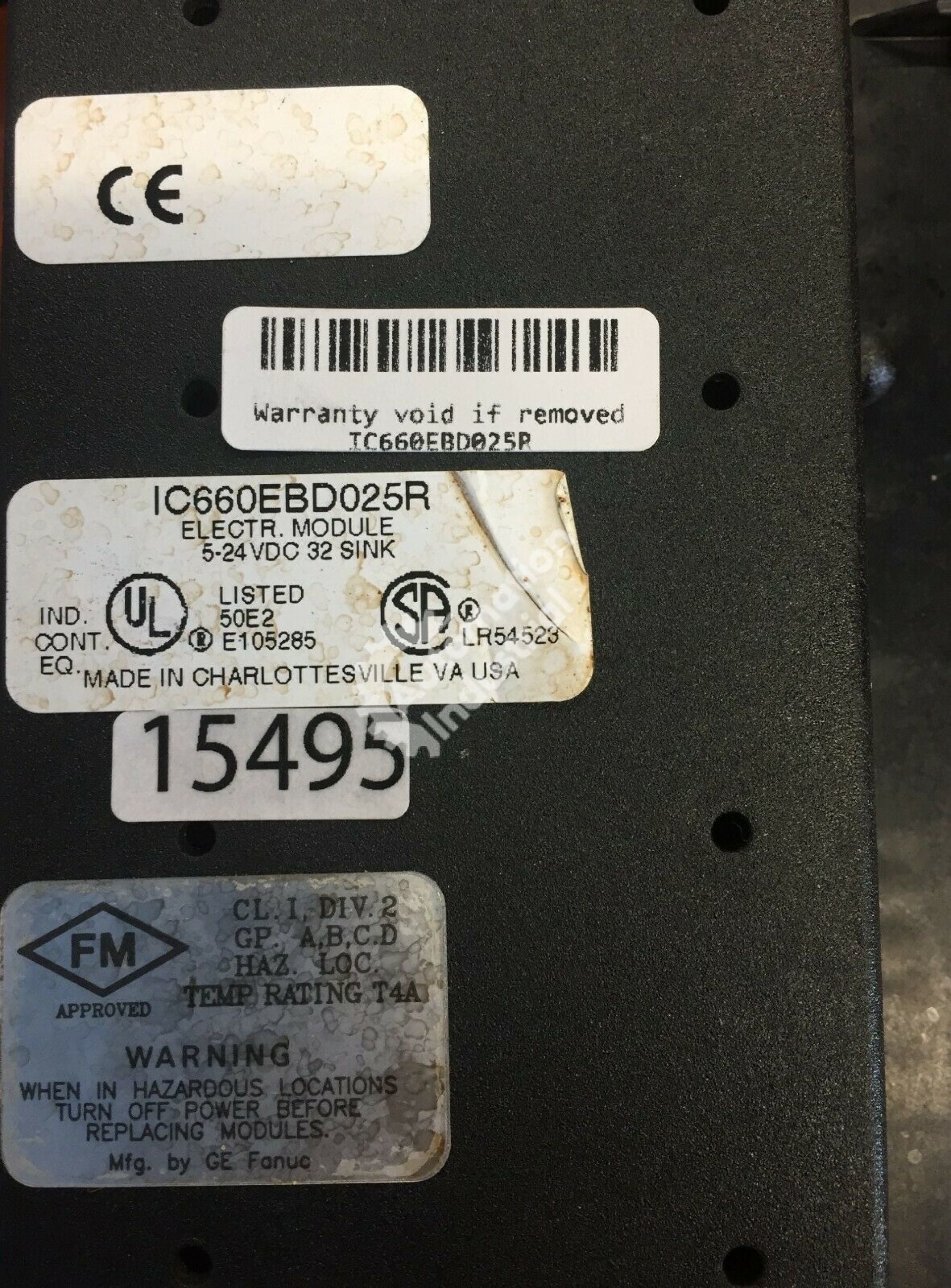 Ge Fanuc IC660EBD025 IC660EBD025N Module Block