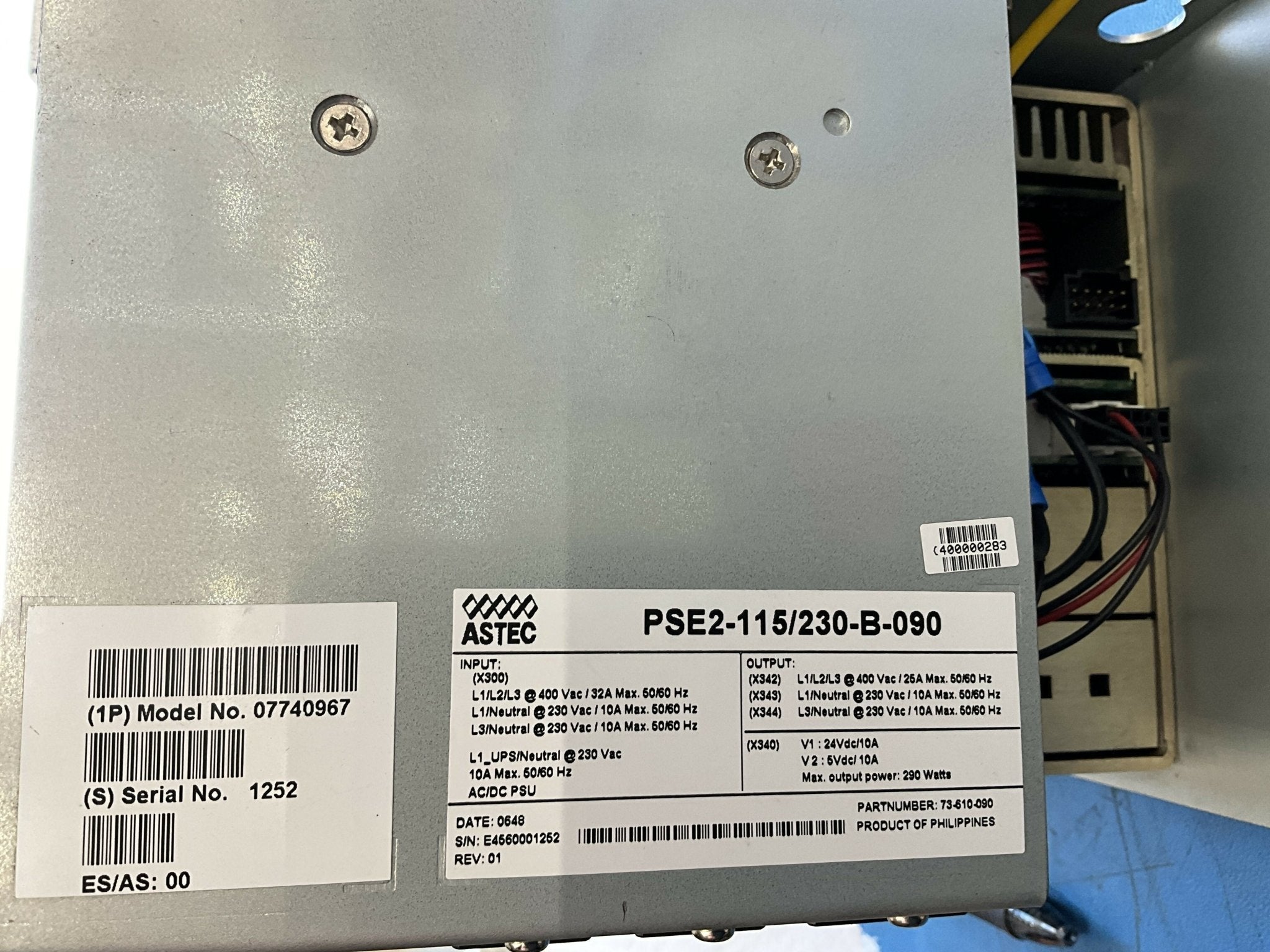 PDS POWER SUPPLY (07740967/7740967) SIEMENS