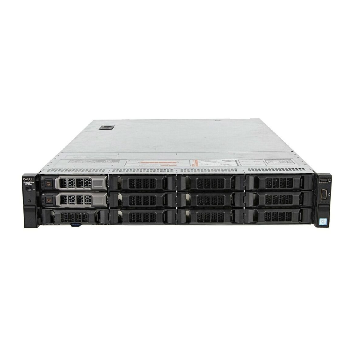 Dell PowerEdge R730XD 12-bay Server 2x E5-2697 V4 = 36 Cores H730P 128GB RAM 2x 6TB SAS
