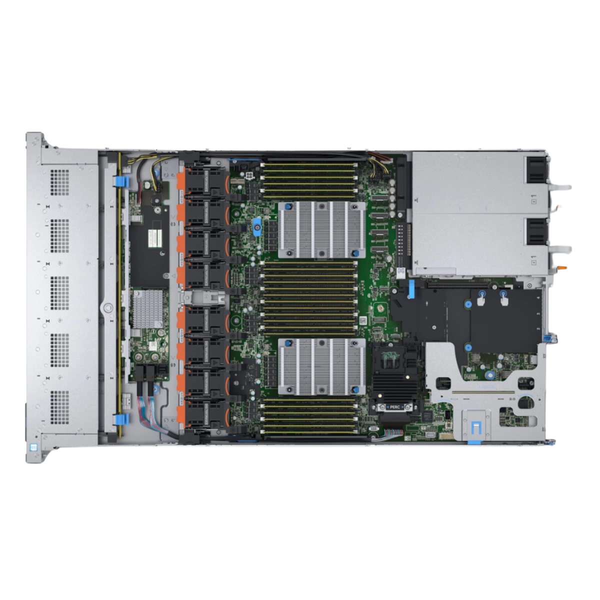 Dell PowerEdge R640 10-bay NVMe Server 2x Gold 6138 =40 Cores H730P 768GB 10x HDD trays