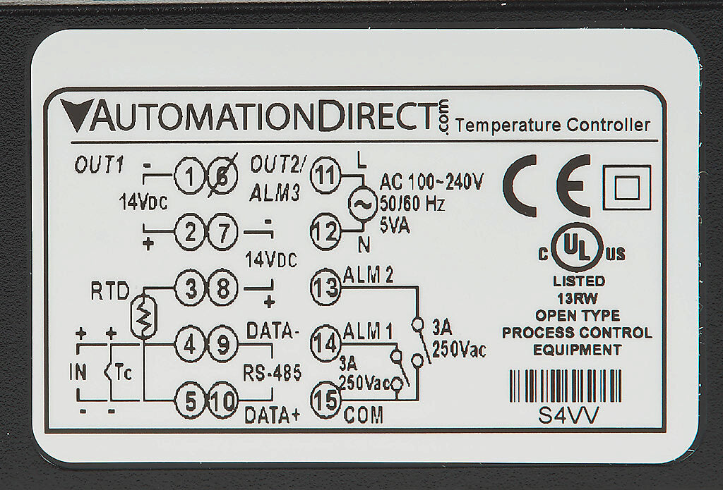 SL4848-VV | Automation Direct SOLO 1/16 DIN PID Temperature Controller