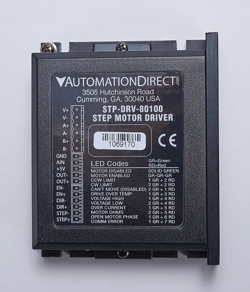 STP-DRV-80100 | Automation Direct SureStep 10A Open Loop Stepper Drive 24–80 VDC