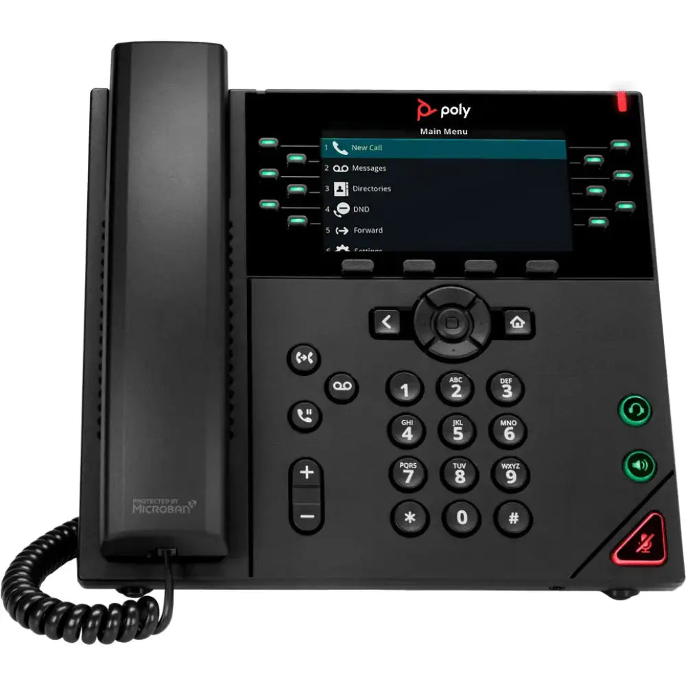 Polycom VVX 450 12-Line Gigabit IP Phone 2200-48840-025 - Refurbished
