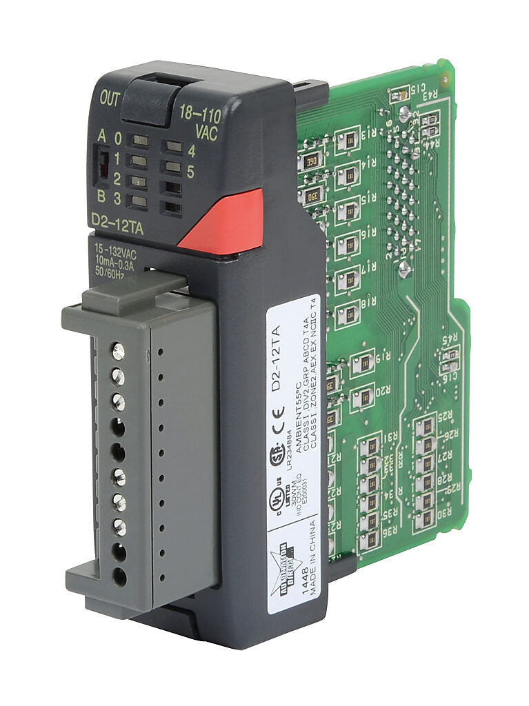 D2-12TA | Automation Direct DL205 12-Point 24–120VAC Discrete Output Module