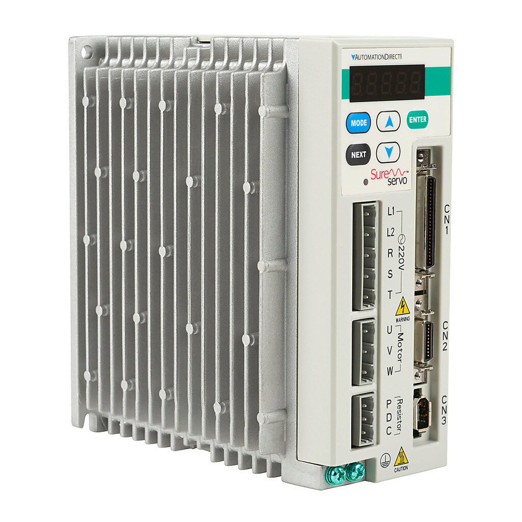 Automation Direct SVA-2040 SureServo Servo Drive 400W 230VAC with Modbus and Multi-Protocol Communication