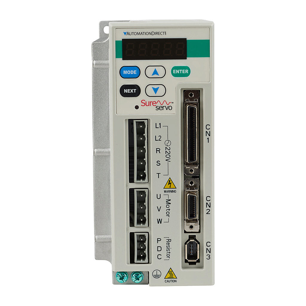 Automation Direct SVA-2040 SureServo Servo Drive 400W 230VAC with Modbus and Multi-Protocol Communication