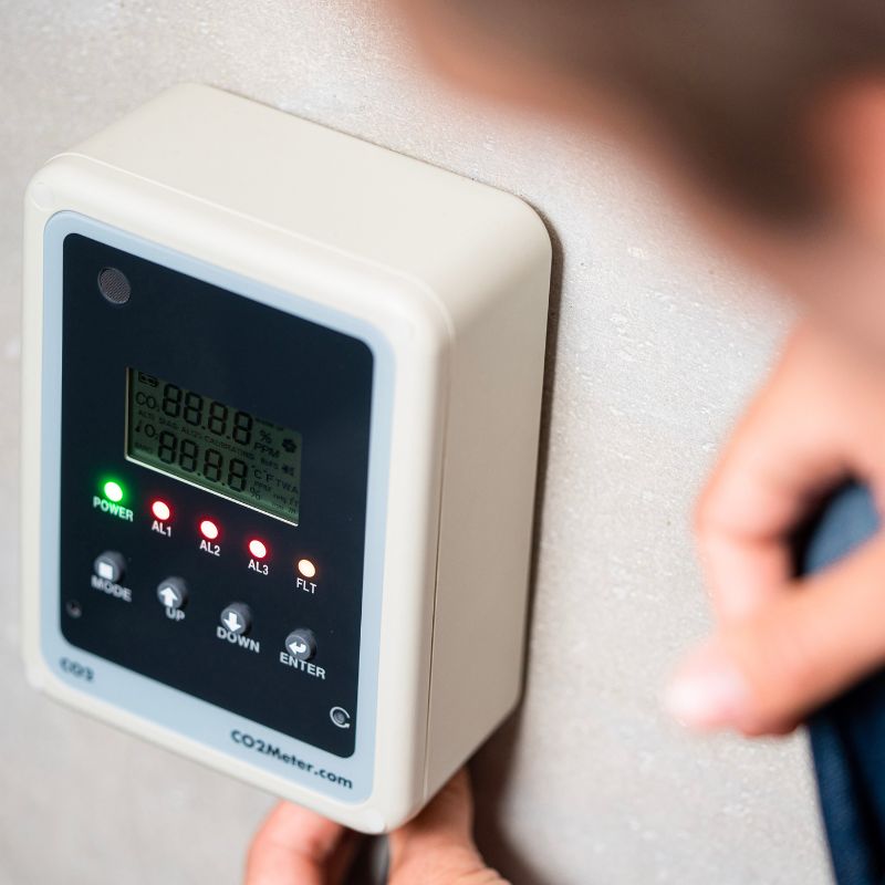 Remote Carbon Dioxide CO2 Storage Safety 3 Alarm