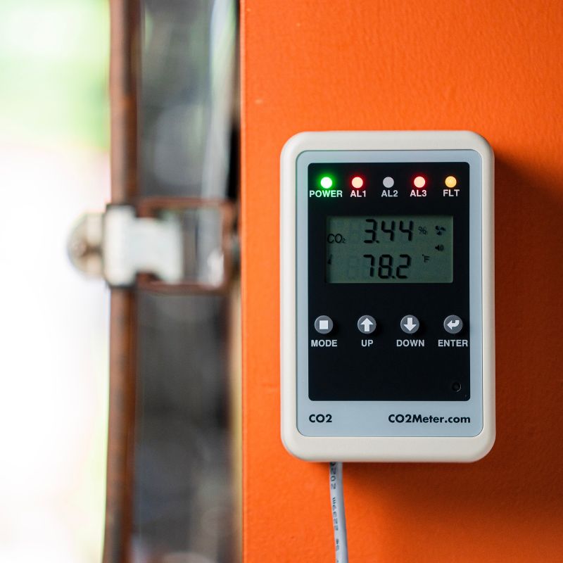 Remote Carbon Dioxide CO2 Storage Safety 3 Alarm