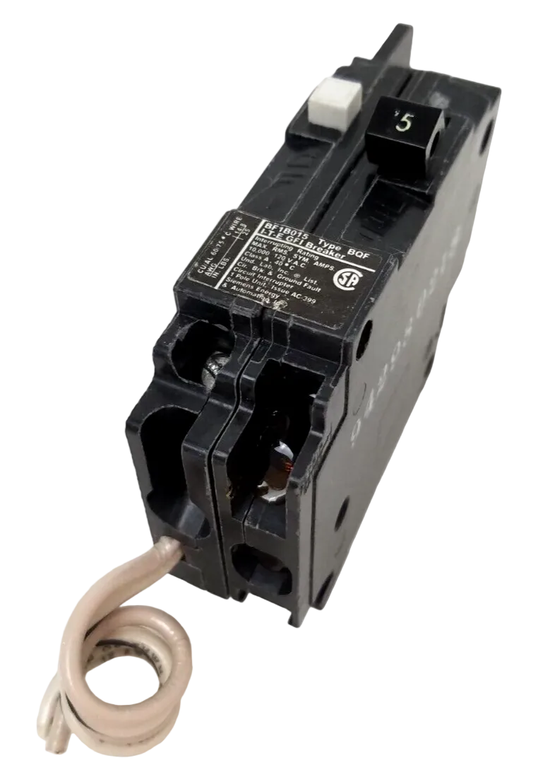 Siemens BF1-B015 15A 1-Pole 120V GFCI Circuit Breaker Bolt-On