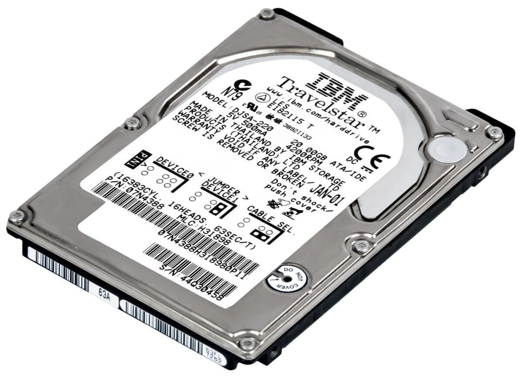 22L0089 07N6017 DJSA-220 20GB IDE Hard Drive 5705965534892