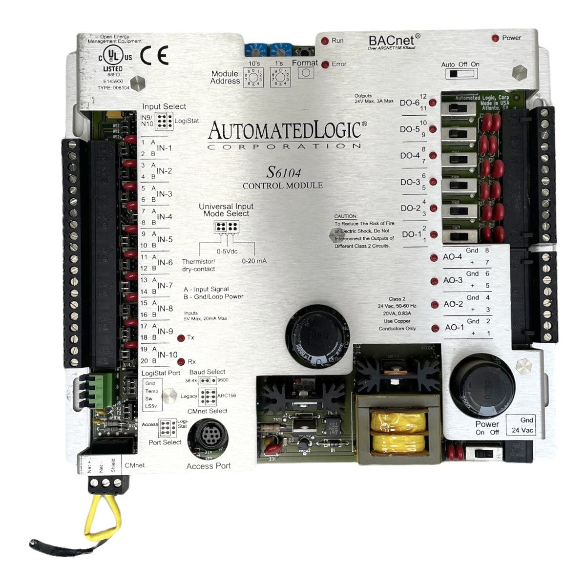 Automated Logic S6104 Single Equipment Control Module 24VAC 20VA HVAC Controller