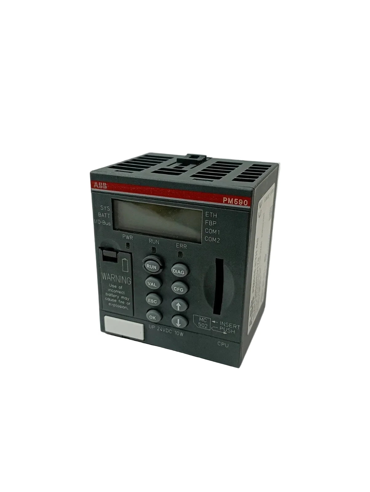 ABB 1SAP150000R0170 PM590-ETH AC500 PLC CPU Module 24VDC with Ethernet and 2MB Memory