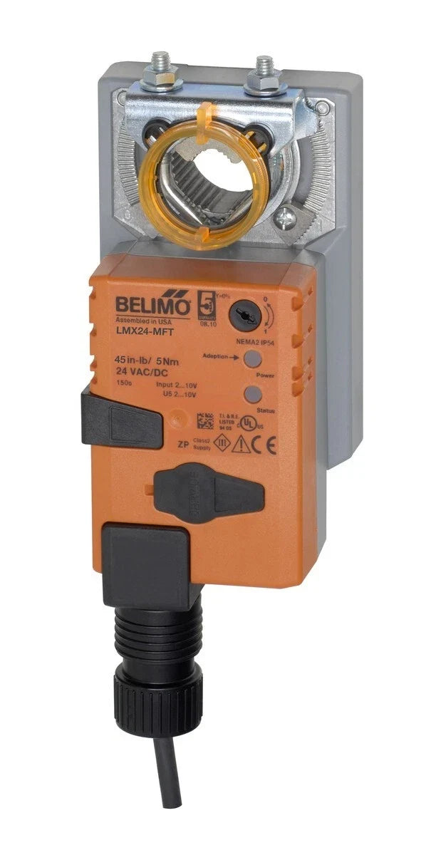 LMX24-MFT | Belimo Programmable Non Fail Safe Damper Actuator 45 In Lb 24V