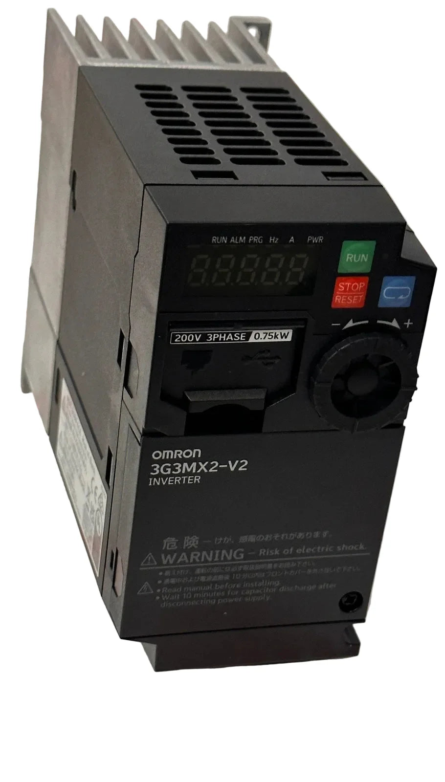 Omron 3G3MX2-A2007-V2 MX2 AC Drive 0.75kW 240VAC 3 Phase VFD with STO and Modbus