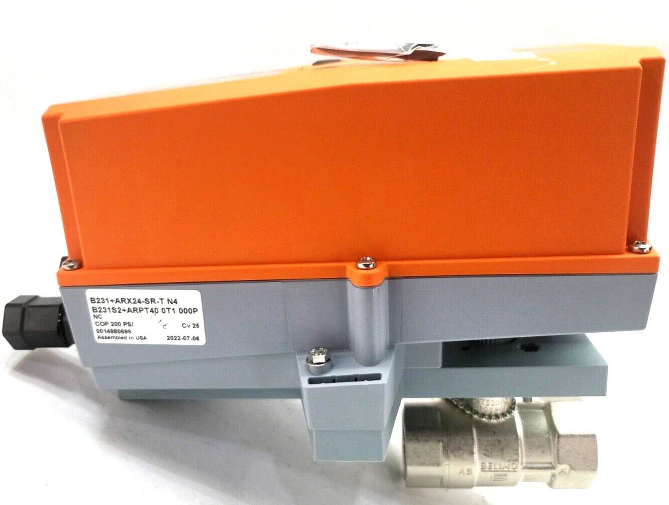 B231+ARX24-SR-T N4 | Belimo 2 Way Characterized Control Valve 1 1/4 Inch Cv 25 With Actuator