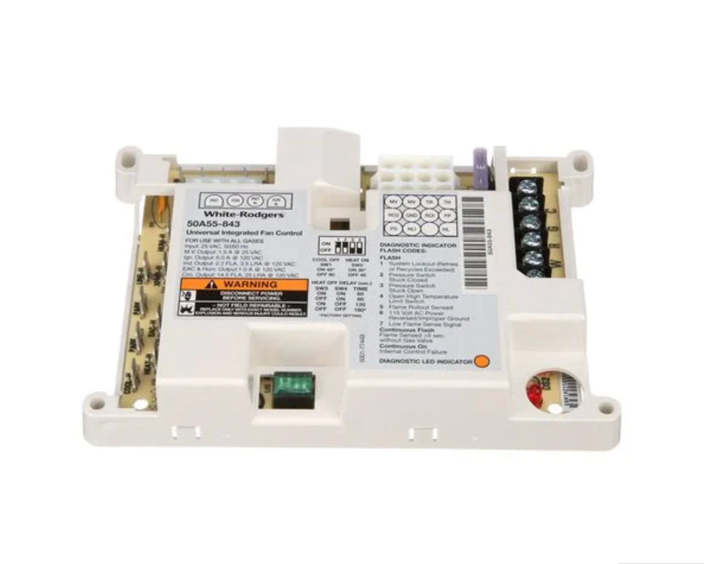 White Rodgers 50A50-405 Furnace Control Board HSI Single-Stage Gas Furnace Module