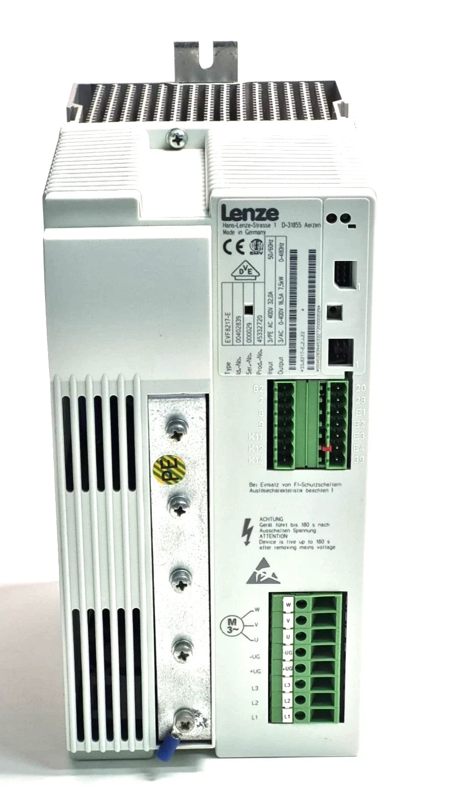 EVF8217-E | Lenze 8210 Series 7.5kW 400VAC Variable Frequency Drive