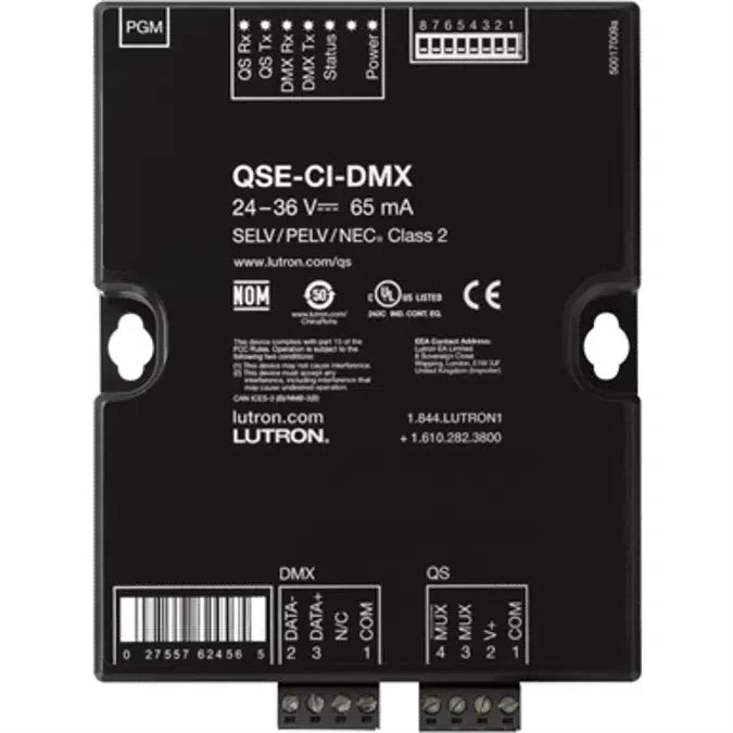 Lutron QSE-CI-DMX DMX Control Interface for QS, HomeWorks, and Quantum Lighting Systems