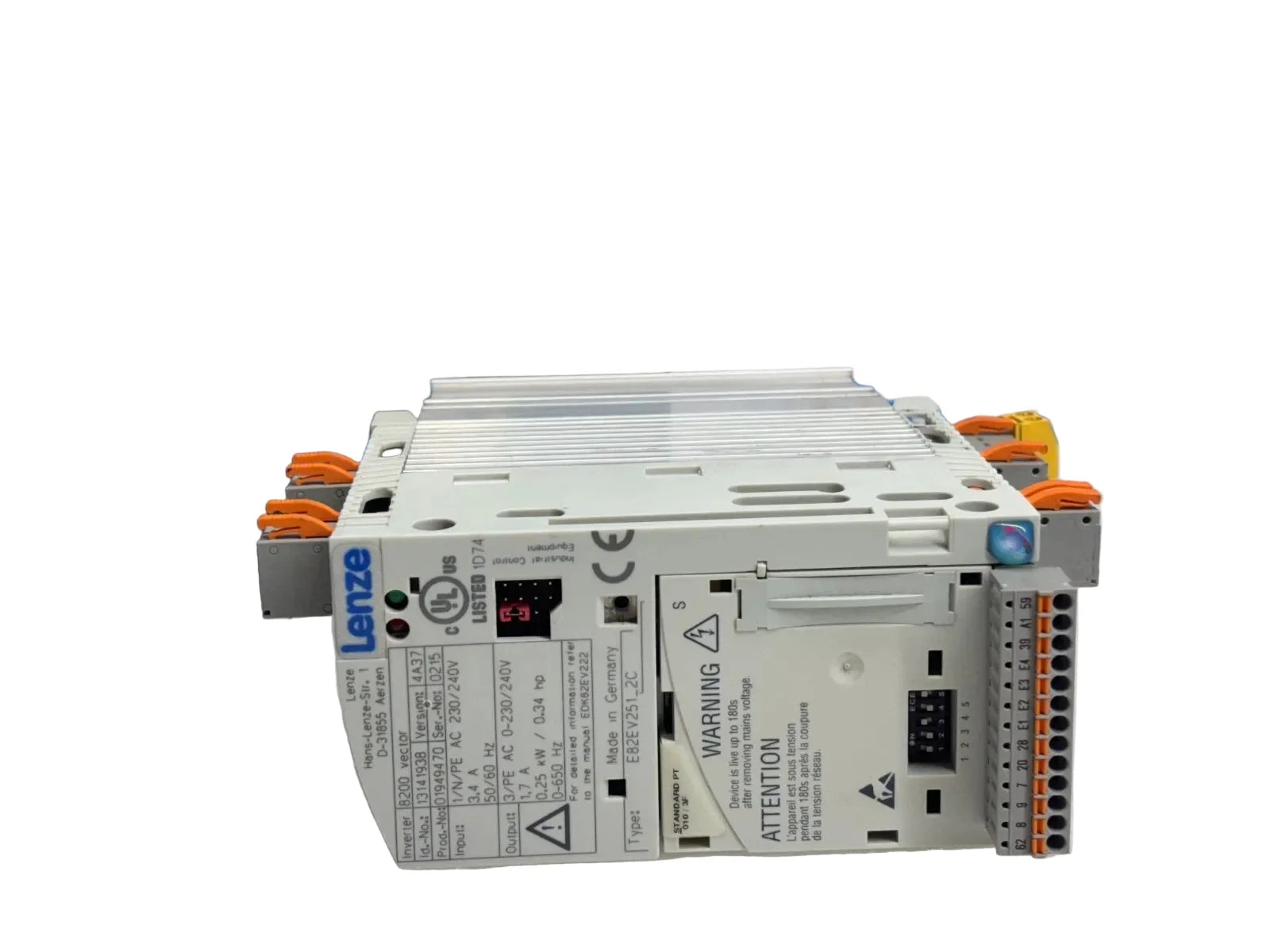 Lenze D-31855 8200 Vector Frequency Inverter Drive
