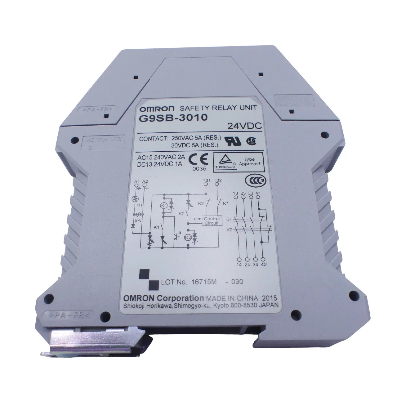 G9SB-3010 | Omron G9SB Series DIN Rail Mounted 24 VDC Safety Relay