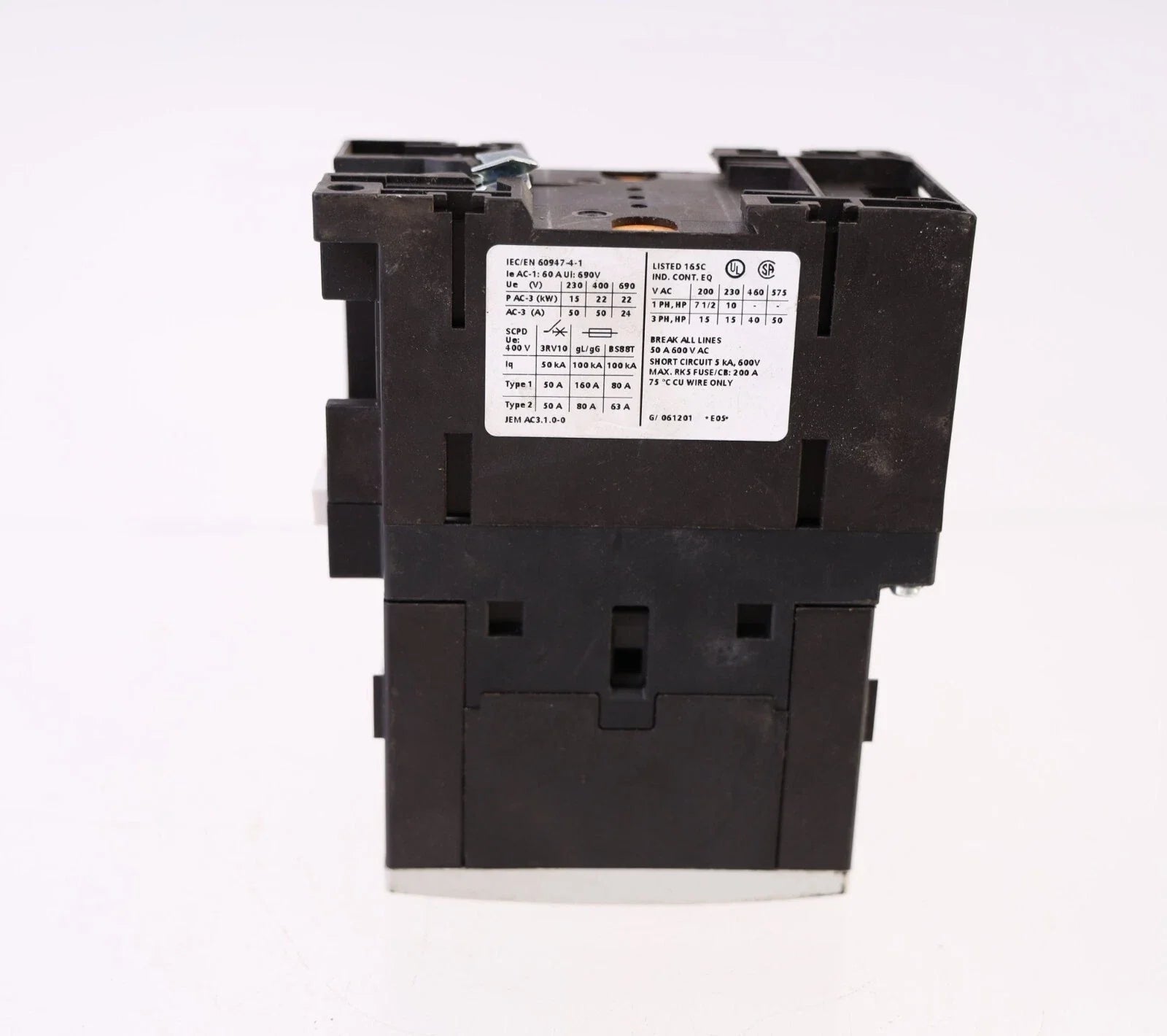 Siemens 3ZX1012-0RT03-1AA1 SIRIUS 3RT1 Contactor Operating Instruction Module