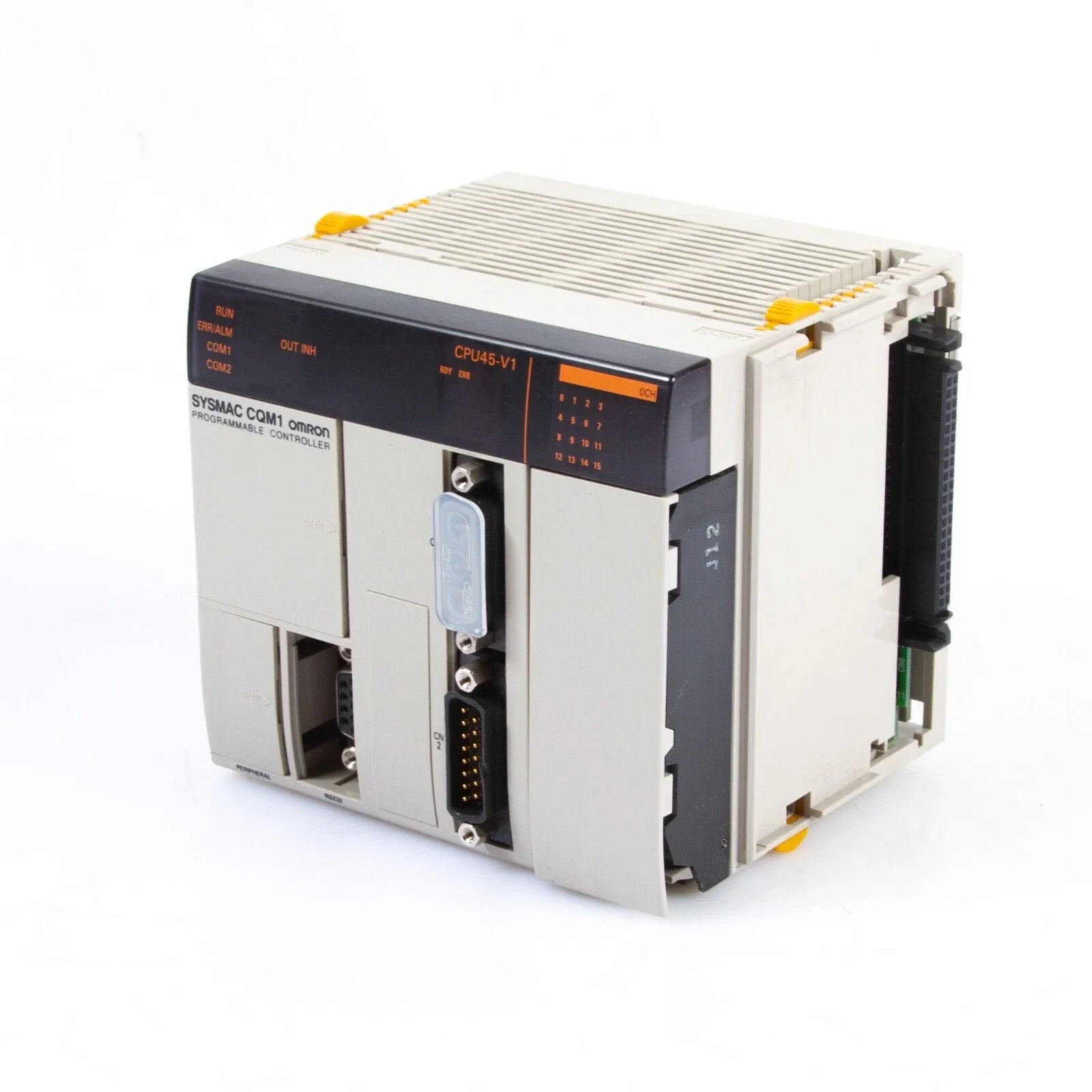 CQM1-CPU45-EV1 | Omron SYSMAC CQM1 PLC CPU Module With PA203 Power Supply 24VDC 16 Points