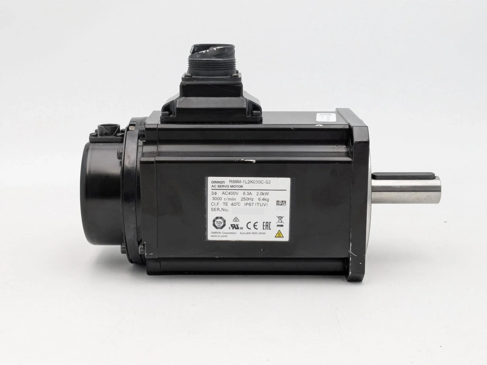 Omron R88M-1L2K030C-S2 Servo Motor 2kW 3000RPM EtherCAT 23bit Encoder