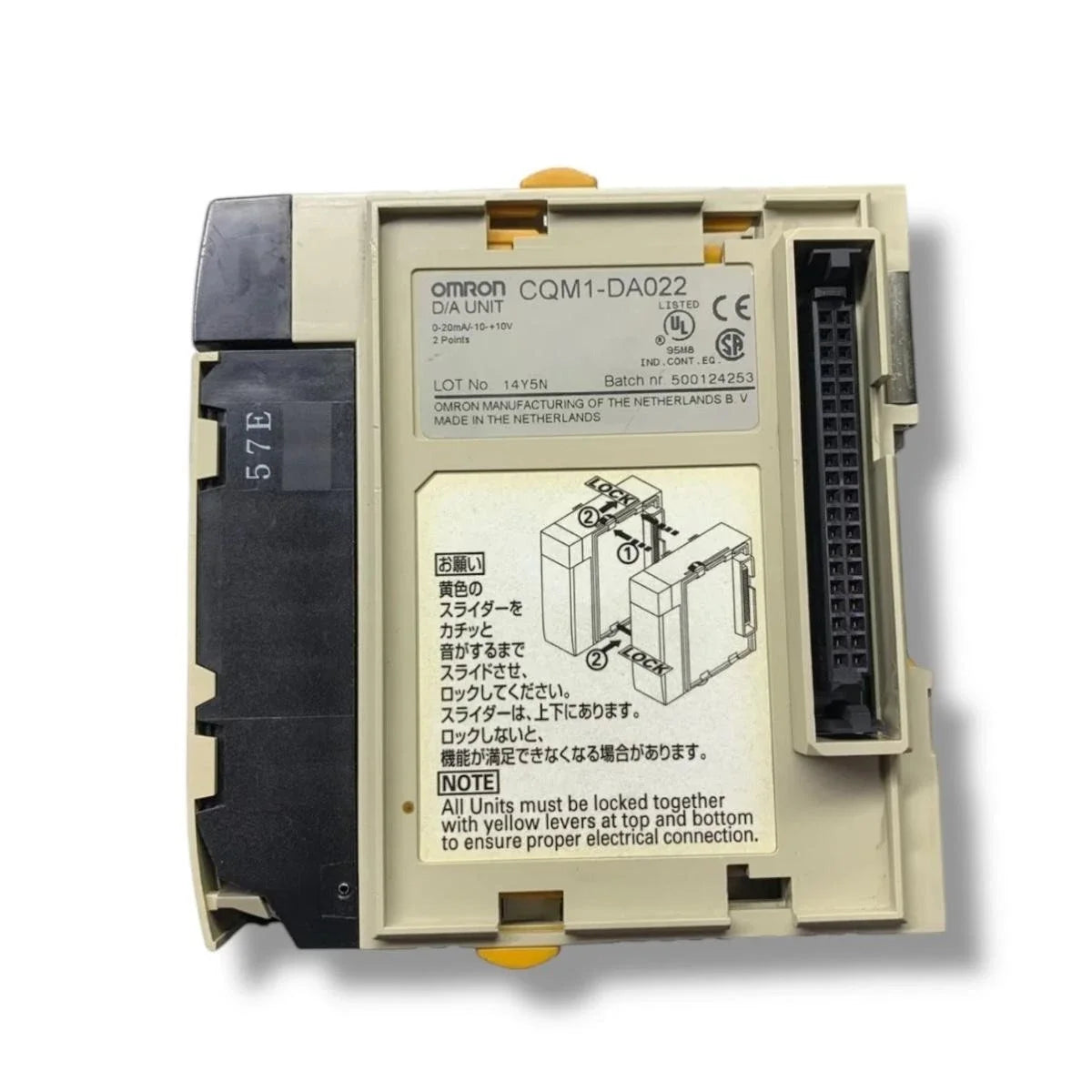 Omron CQM1-DA022 PLC Analog Output Module 2-Channel ±10V / 0-20mA