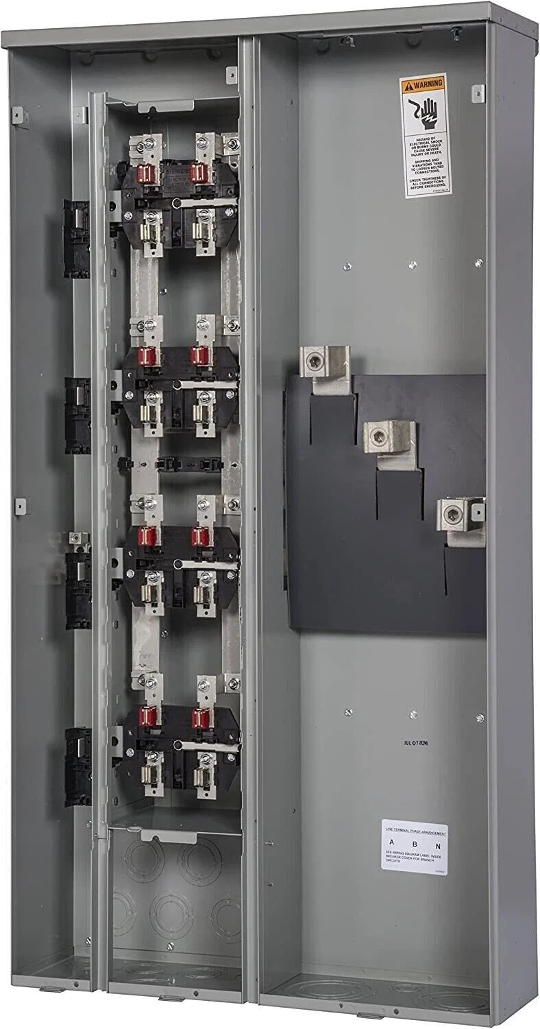 Siemens WEP4411 400A 1-Phase Meter Pack 4J Ring Multi-Position Meter Socket Panel
