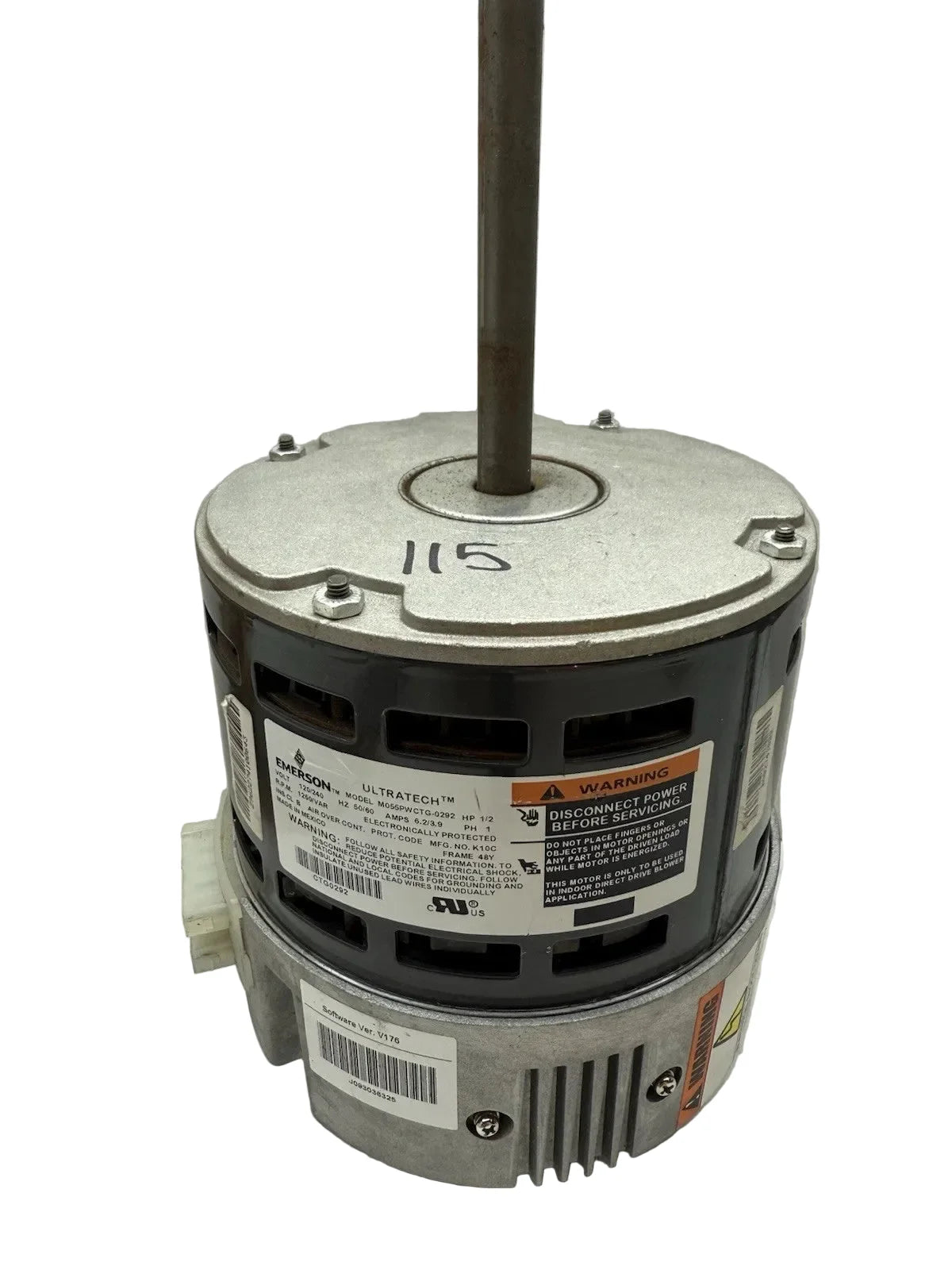 M055PWCTG-0292 | Emerson Ultratech 1/2 HP Dual Voltage HVAC Blower Motor