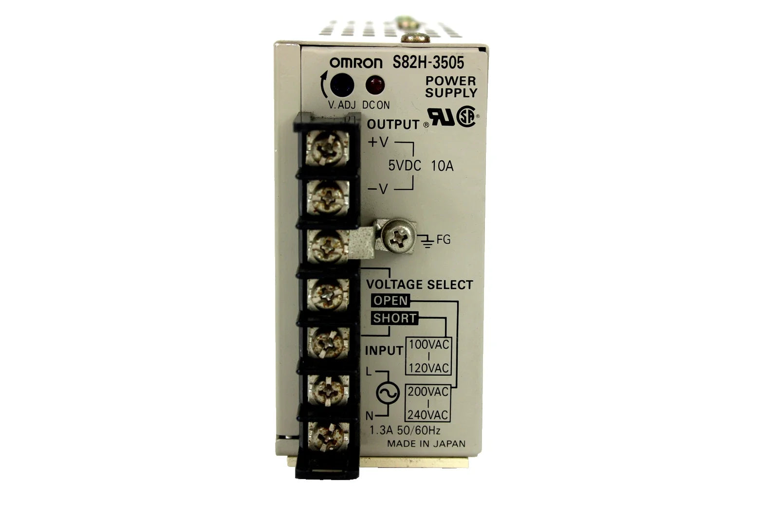 S82H-3505 | Omron 5VDC 10A Panel Mount Power Supply 100–240VAC