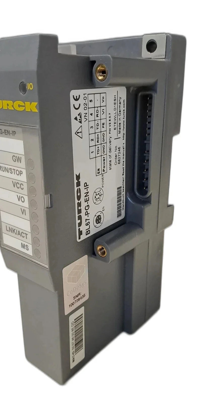 BL67-PG-EN-IP | Turck Programmable EtherNet/IP Module for BL67 I/O Systems