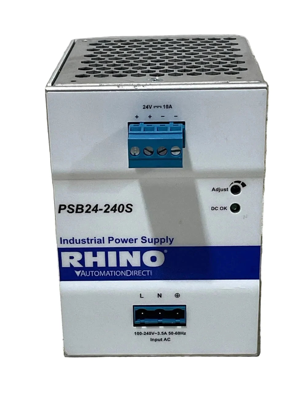 PSB24-240S | RHINO 24VDC 10A 240W DIN Rail Switching Power Supply