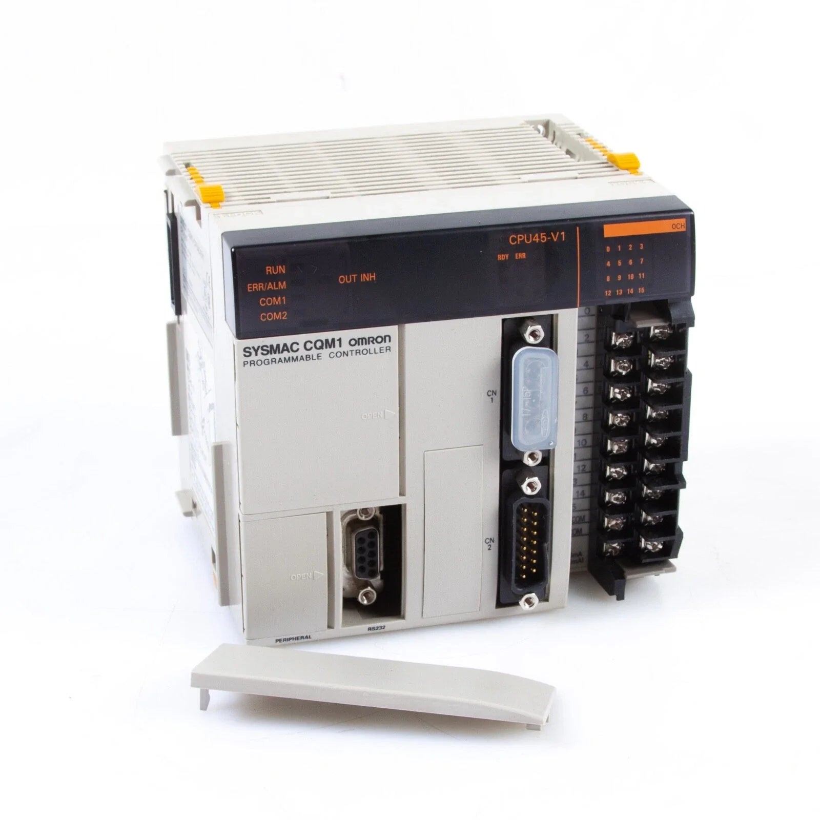 CQM1-CPU45-EV1 | Omron SYSMAC CQM1 PLC CPU Module With PA203 Power Supply 24VDC 16 Points
