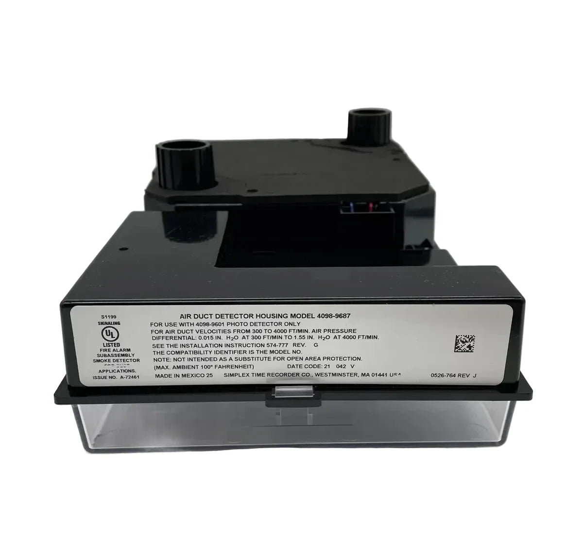 4098-9687 | Simplex Stand-Alone Duct Detector with TrueAlarm Smoke Detection