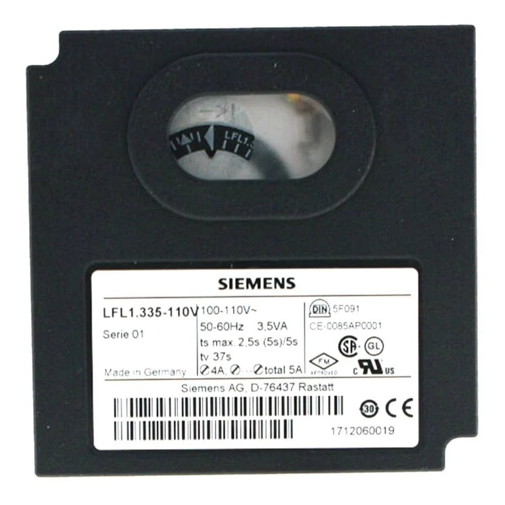 Siemens LFL1.335-110V Gas Burner Control 120VAC 5A Flame Safeguard Controller