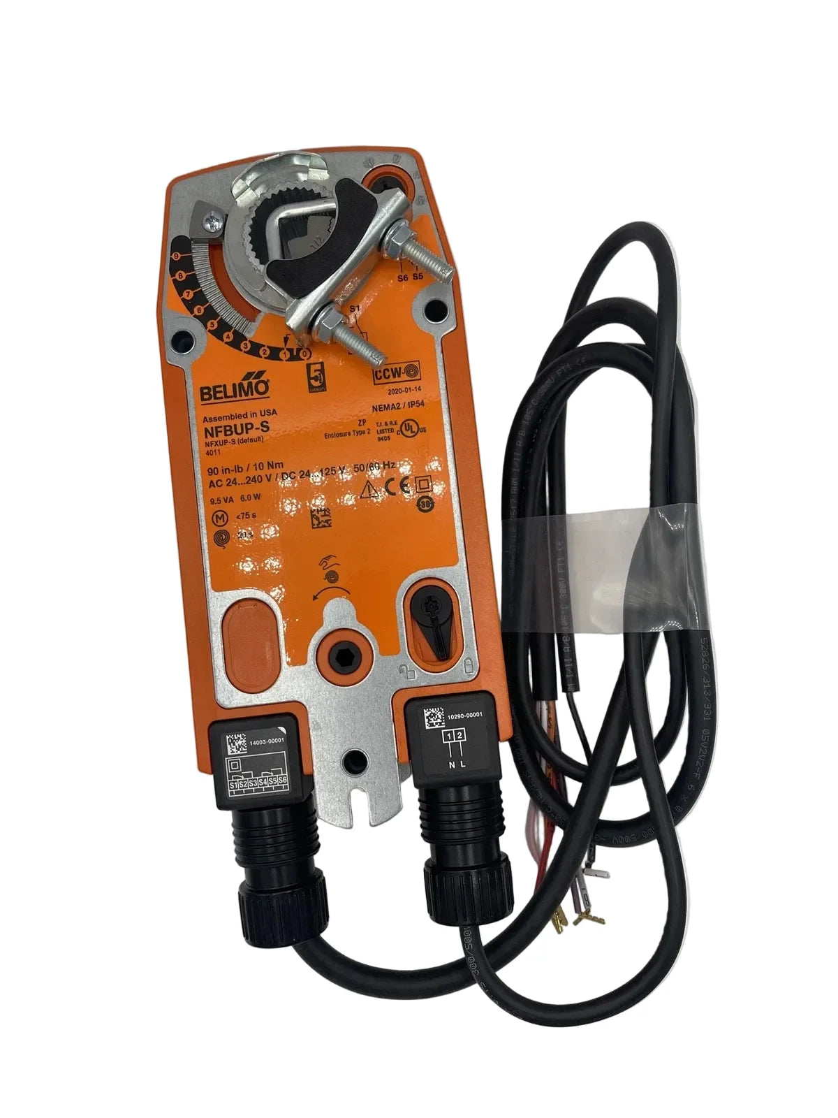 NFBUP-S | Belimo 90 In Lb Spring Return Damper Actuator 24–240V On/Off