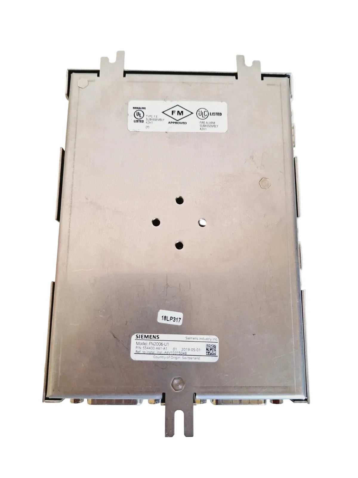 Siemens FN2006-U1 Single-Mode Fiber-Optic Interface Module for Fire Alarm Networks