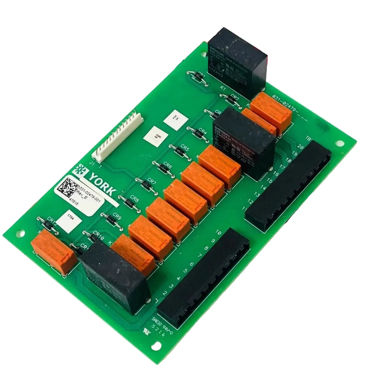 York 031-02479-001 Relay Circuit Board