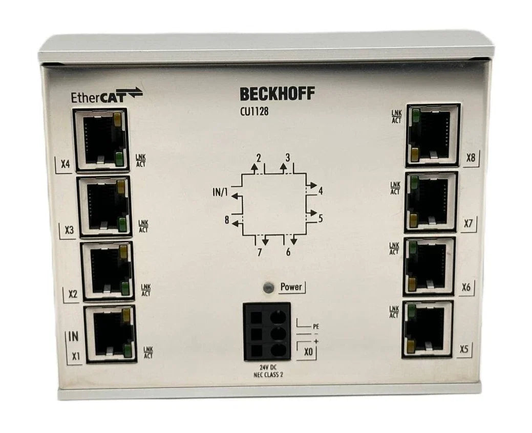 Beckhoff CU1128-1005 8-Port EtherCAT Junction Module