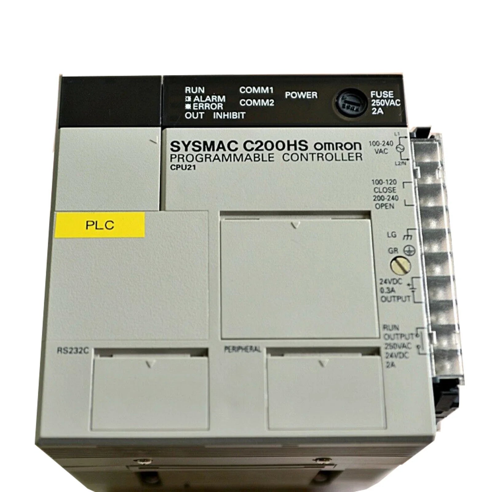 Omron C200HS-CPU21 SYSMAC PLC CPU Module with RS-232 and AC Power Supply