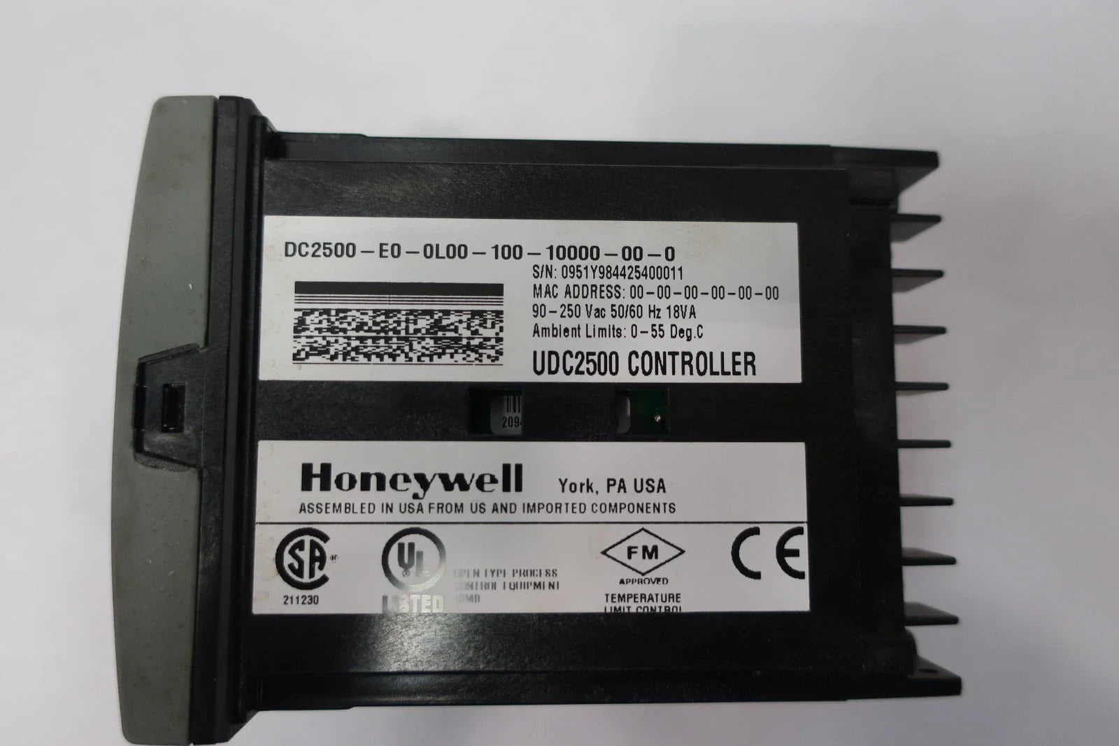 DC2500-E0-0L00-100-10000-00-0 | Honeywell UDC2500 Universal Digital Controller